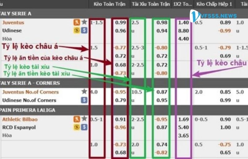 Cách chơi cá cược kèo 1/4 luôn thắng tại VF555