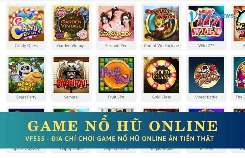 Giới thiệu về game nổ hũ online tại VF555