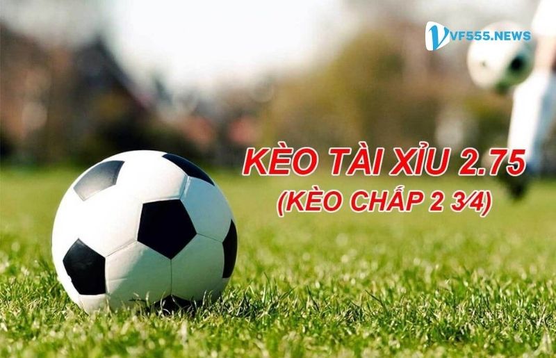 kèo tài xỉu 2 ¾ hấp dẫn tại VF555